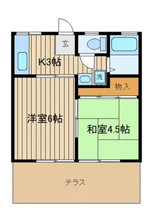 ラインハイム【1階】の間取り
