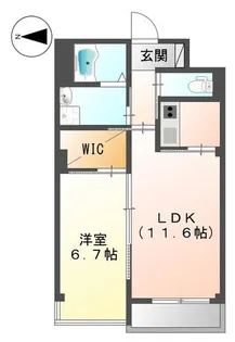 シュエットメゾン【1階】の間取り