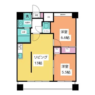 中駒グランヒルズ太閤通駅I【10階】の間取り