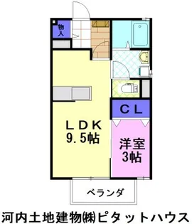 グッドラック【2階】の間取り