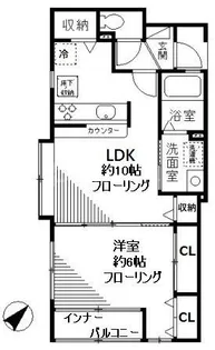 エル・リヴェール【1階】の間取り