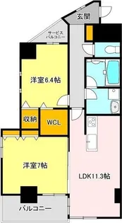 Verde陽東【1階】の間取り