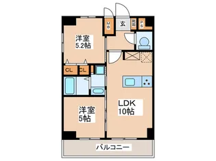エス・キュート京町堀【14階】の間取り