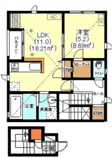 Nフラット【1階】の間取り