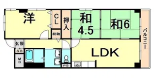 メゾンドみずほ尼崎【1階】の間取り
