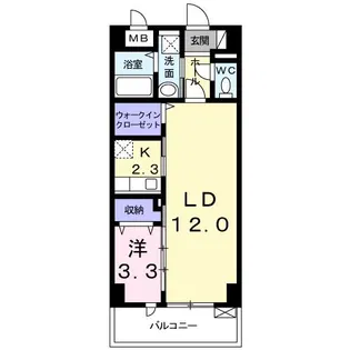 ラ・ソレイユ【6階】の間取り