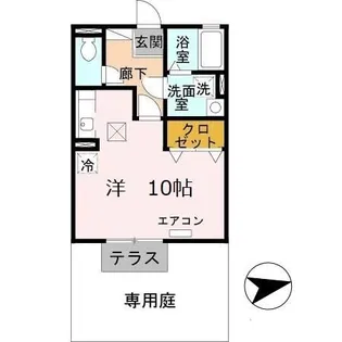 アバンセ グリーン【1階】の間取り