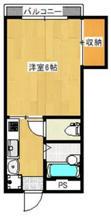 ジュネスヒガシ【1階】の間取り