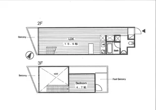 スカラ【2階】の間取り