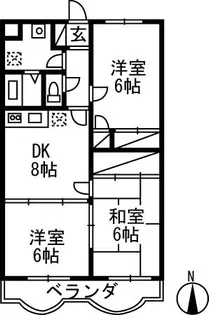 パークサイド【3階】の間取り
