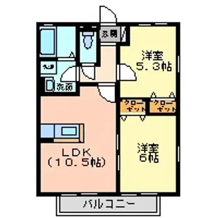 カモミールAB【1階】の間取り