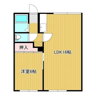 幸陽ハイツ【2階】の間取り