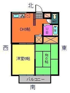 エステートピア祐【1階】の間取り