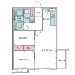 レジディア世田谷若林【3階】の間取り