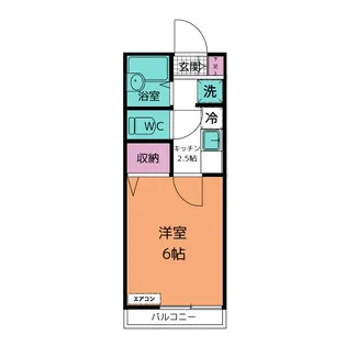 シティハイムフラワー【2階】の間取り