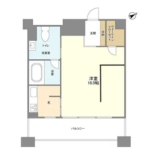 レジデンスシャルマン月島【10階】の間取り