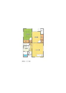 宮城県大崎市田尻沼部字新堀前【一戸建】の間取り