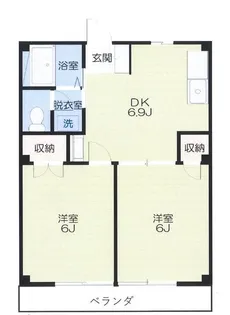 リバーサイド多摩【2階】の間取り