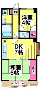 ふじみマンション【3階】の間取り