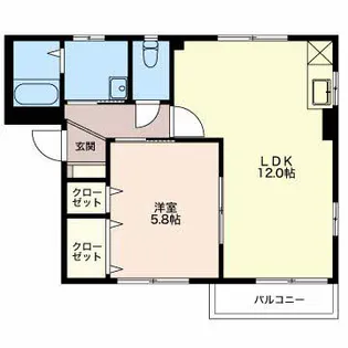 グレース安曇野 A S【2階】の間取り
