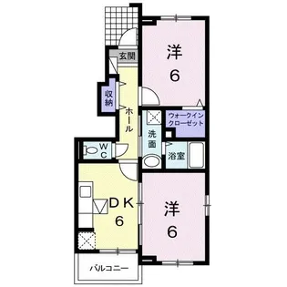 パークヒルズ前山 B【1階】の間取り