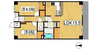 ライオンズマンション倉敷幸町【7階】の間取り