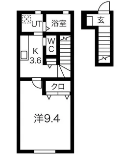 1Kの間取り画像