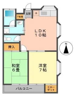 ラドニスハイツ【2階】の間取り