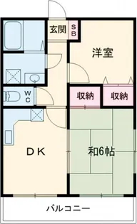 ファミール三本松【2階】の間取り