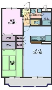 レピエスヌーヴ【2階】の間取り