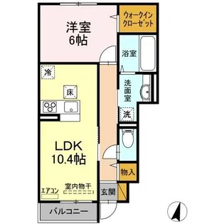 茨城県つくば市東光台2【アパート】の間取り