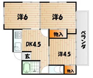 山口県下関市東向山町【マンション】の間取り