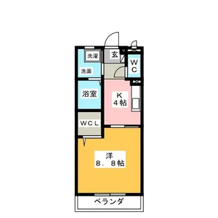ラバンタール【1階】の間取り