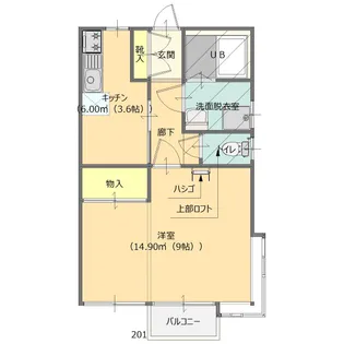 サニーハイツ伊勢崎【2階】の間取り