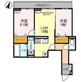 埼玉県さいたま市浦和区針ヶ谷1【アパート】の間取り