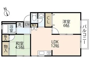プレジール高広【1階】の間取り