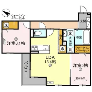 パサログランデ上野芝【3階】の間取り