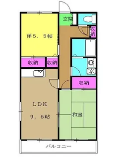 T・S・1ビル睦月館【2階】の間取り