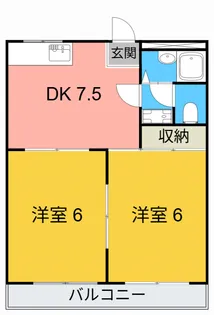 パークハイツ神谷I【2階】の間取り