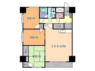 レジデンスアザレア【2階】の間取り