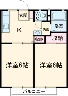 富士見ハイツ【2階】の間取り