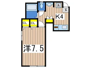 エクセレントハウスカマリヤ【1階】の間取り