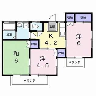 コーポ原の内【2階】の間取り