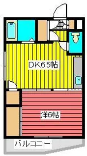 第6不二ハイツ【2階】の間取り