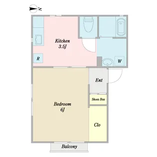 シャンボール・サカエ【1階】の間取り