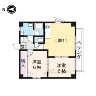 スクエアコート【1階】の間取り