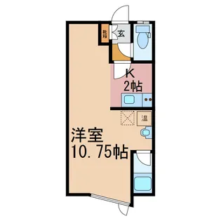1Kの間取り画像