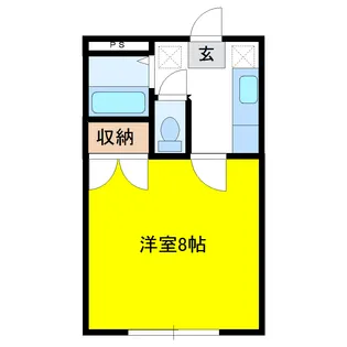 ホワイトコート前九年C【2階】の間取り
