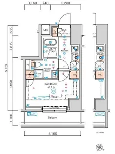 スクエアシティ横濱大通公園AZ【2階】の間取り