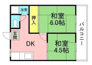 大阪府堺市西区鳳北町6【アパート】の間取り